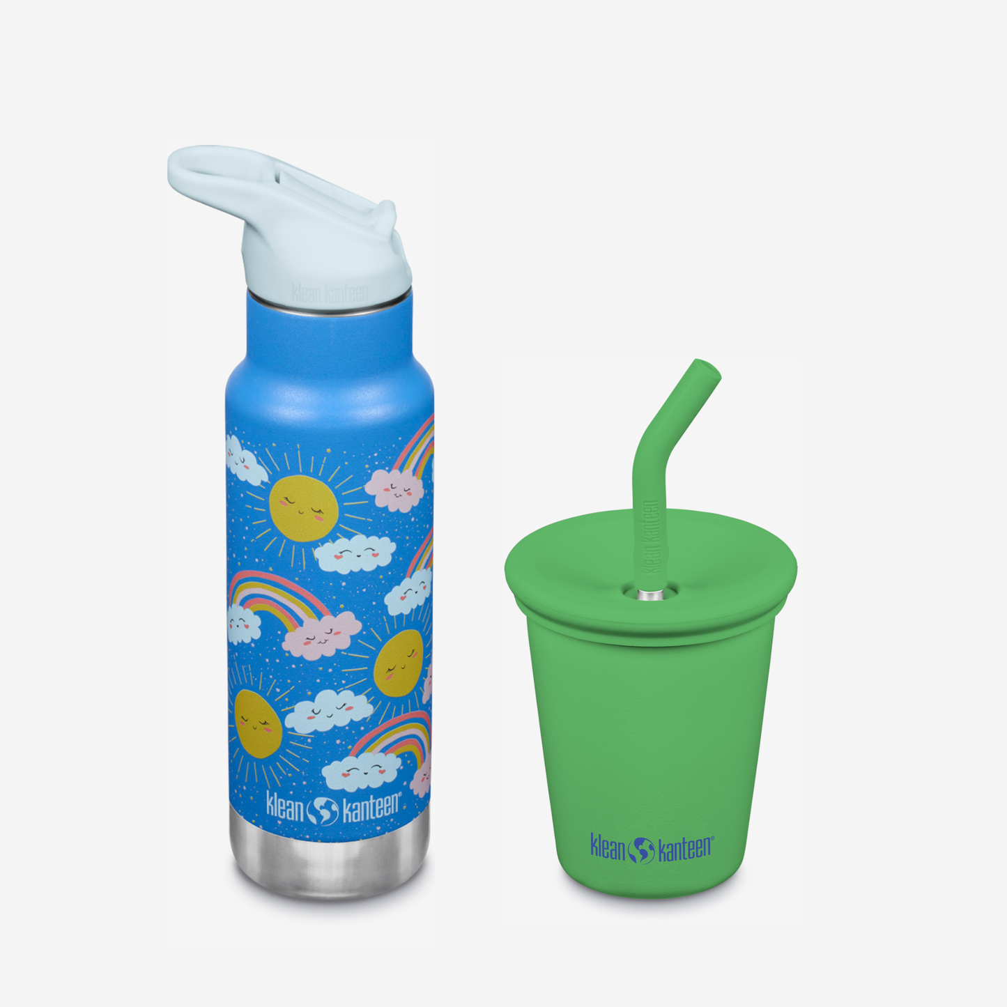 kid-s-sippy-cup-and-water-bottle-set-m8 KK-Kids-SippyCupandWaterBottleSet-VibrantGreen-Rainbows.png